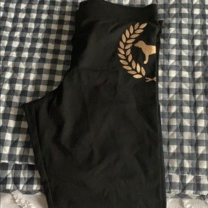 VS Pink Leggings Black Large